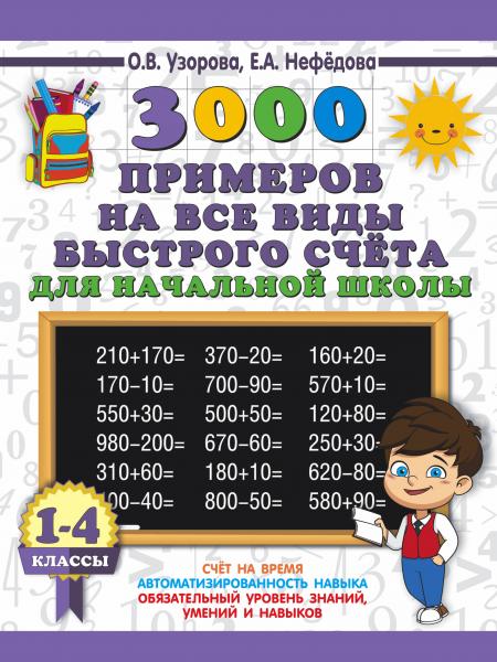 3000 примеров на все виды быстрого счёта в начальной школе. Самая эффективная подготовка в ВПР